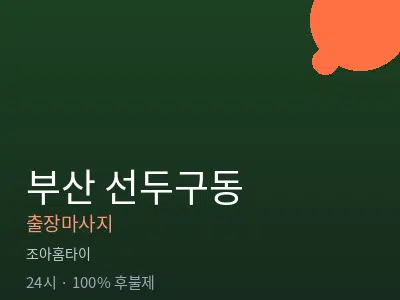 부산 선두구동출장마사지