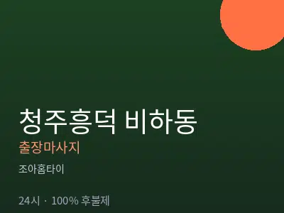 충북 청주시흥덕구 비하동출장마사지