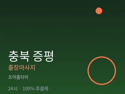 충북 증평출장마사지