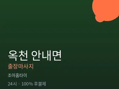 충북 옥천군 안내면출장마사지