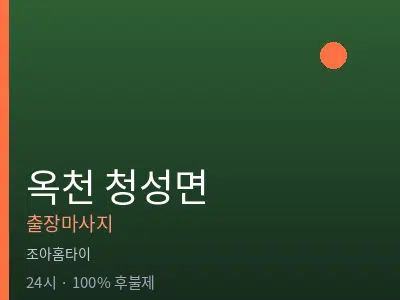 충북 옥천군 청성면출장마사지