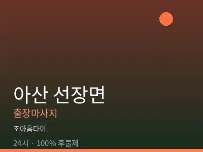 충남 아산시 선장면출장마사지