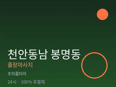 충남 천안시동남구 봉명동출장마사지