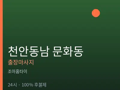 충남 천안시동남구 문화동출장마사지