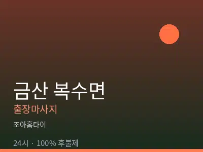 충남 금산군 복수면출장마사지