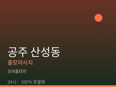 충남 공주시 산성동출장마사지
