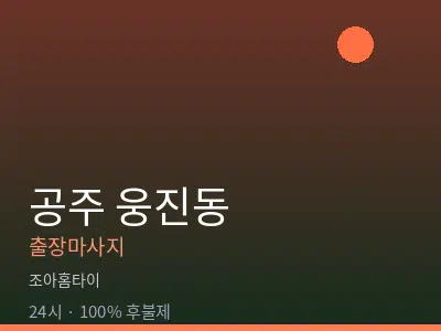 충남 공주시 웅진동출장마사지