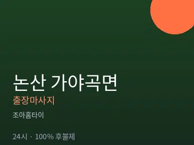 충남 논산시 가야곡면출장마사지