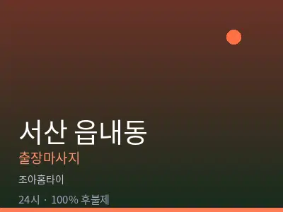 충남 서산시 읍내동출장마사지