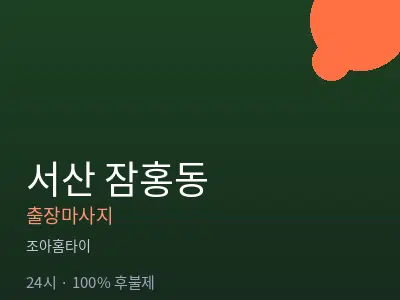 충남 서산시 잠홍동출장마사지