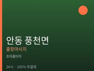 경북 안동시 풍천면출장마사지