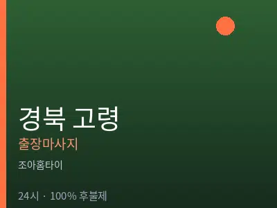 경북 고령출장마사지