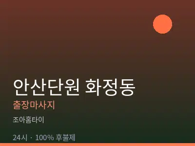 경기 안산시단원구 화정동출장마사지