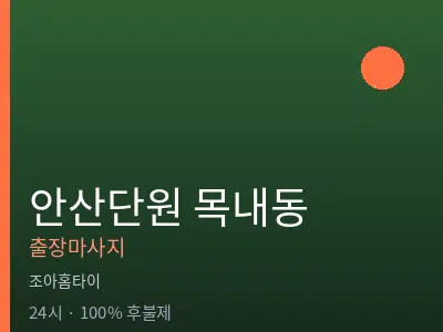 경기 안산시단원구 목내동출장마사지