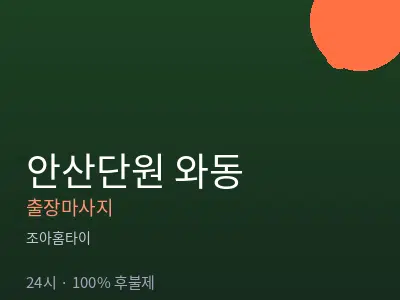 경기 안산시단원구 와동출장마사지
