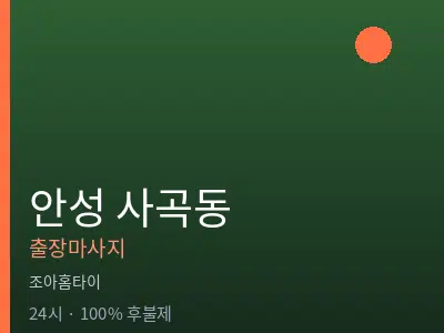 경기 안성시 사곡동출장마사지