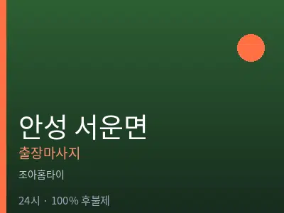 경기 안성시 서운면출장마사지