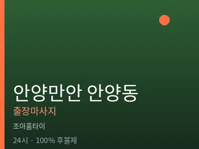 경기 안양시만안구 안양동출장마사지
