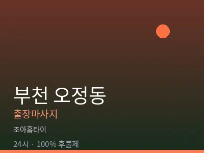 경기 부천시 오정동출장마사지