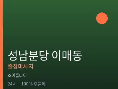 경기 성남시분당구 이매동출장마사지