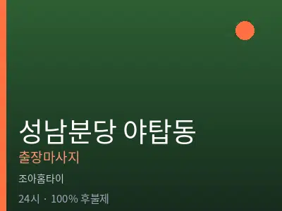 경기 성남시분당구 야탑동출장마사지