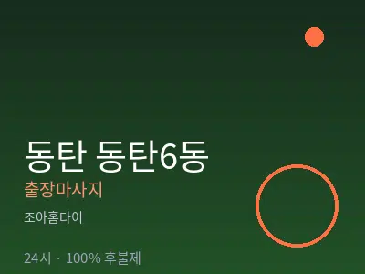 경기 동탄 동탄6동출장마사지