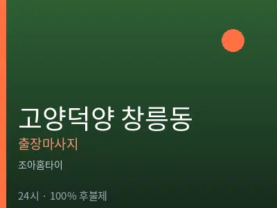 경기 고양시덕양구 창릉동출장마사지