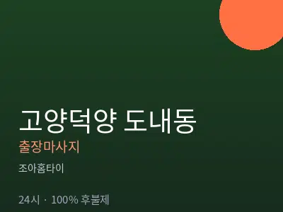 경기 고양시덕양구 도내동출장마사지