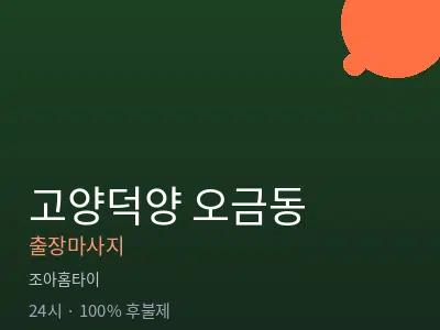 경기 고양시덕양구 오금동출장마사지