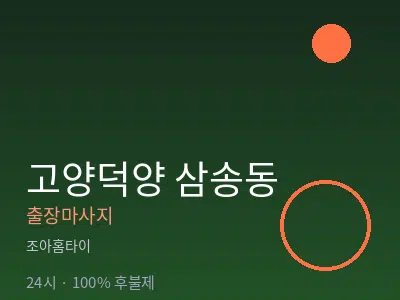 경기 고양시덕양구 삼송동출장마사지