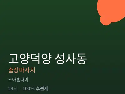 경기 고양시덕양구 성사동출장마사지