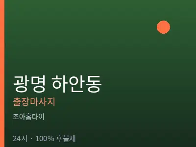 경기 광명시 하안동출장마사지