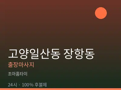 경기 고양시일산동구 장항동출장마사지