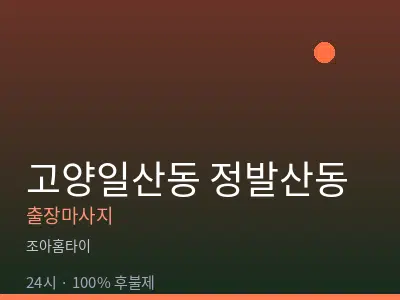 경기 고양시일산동구 정발산동출장마사지