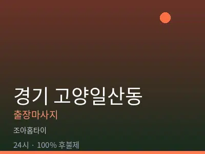 경기 고양일산동출장마사지
