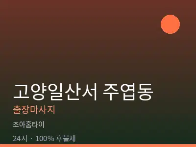 경기 고양시일산서구 주엽동출장마사지