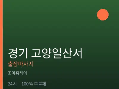 경기 고양일산서출장마사지