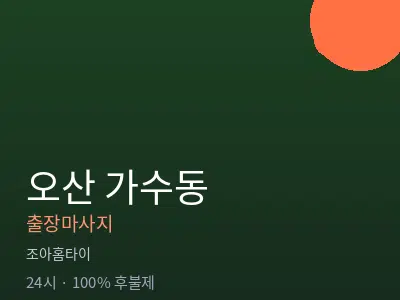 경기 오산시 가수동출장마사지