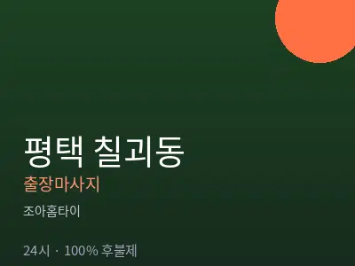 경기 평택시 칠괴동출장마사지
