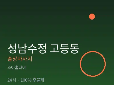 경기 성남시수정구 고등동출장마사지
