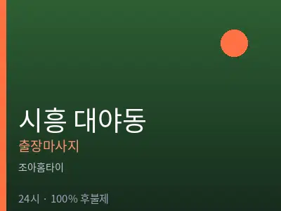 경기 시흥시 대야동출장마사지