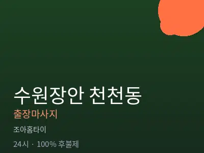 경기 수원시장안구 천천동출장마사지