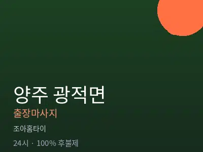 경기 양주시 광적면출장마사지