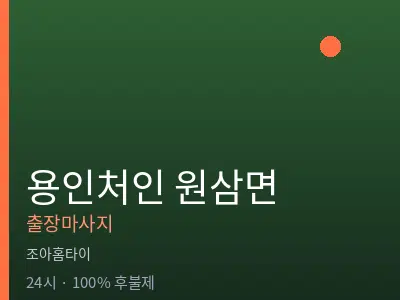 경기 용인시처인구 원삼면출장마사지