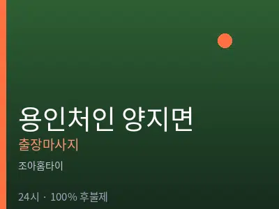 경기 용인시처인구 양지면출장마사지