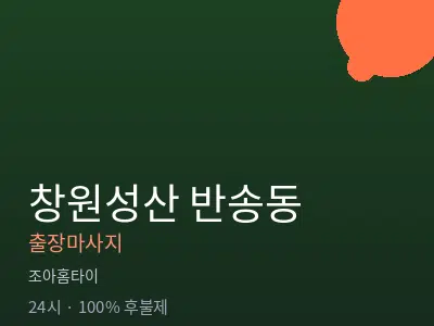 경남 창원시성산구 반송동출장마사지