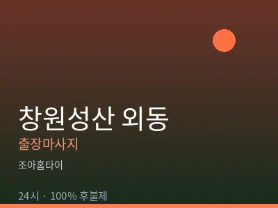 경남 창원시성산구 외동출장마사지