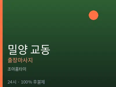 경남 밀양시 교동출장마사지