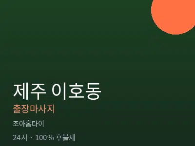 제주 제주시 이호동출장마사지