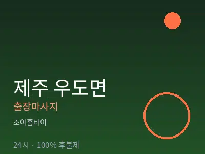 제주 제주시 우도면출장마사지